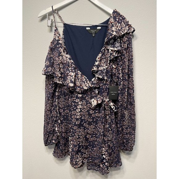 REVOLVE Dresses & Skirts - NEW Revolve x Chrissy Teigen Katsuya Velvet Wrap Floral Dress Size Large